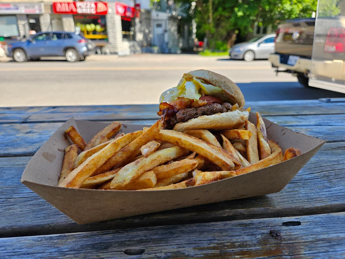 Bacon Cheeseburger and Fries
