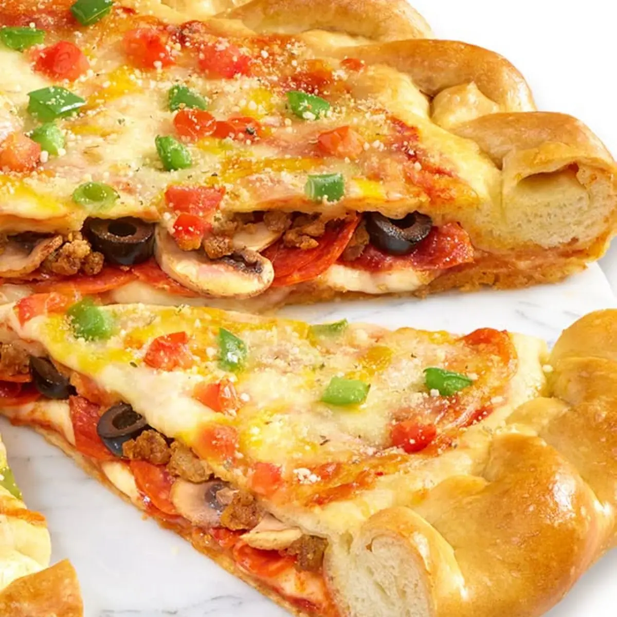 5-Meat Stuffed Pizza Baking Required