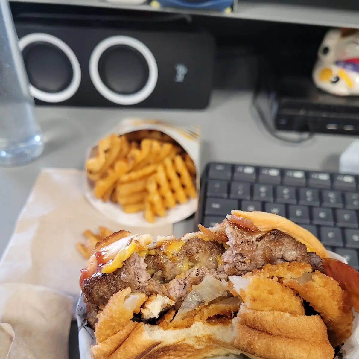 Double Western Burger with Sourdough Toast