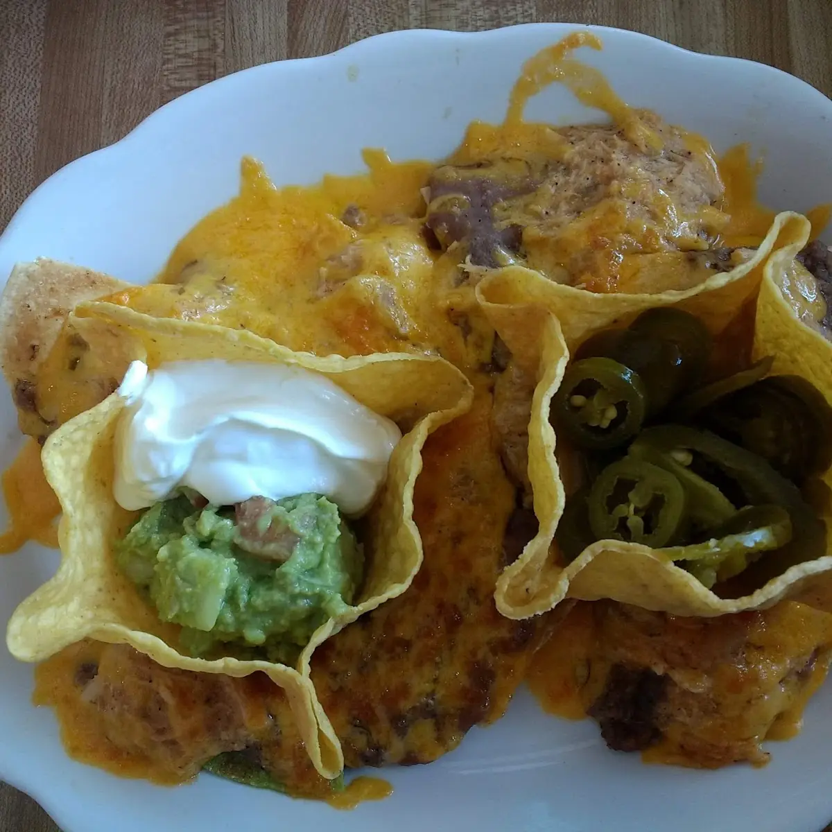 Beef and Chicken Nachos