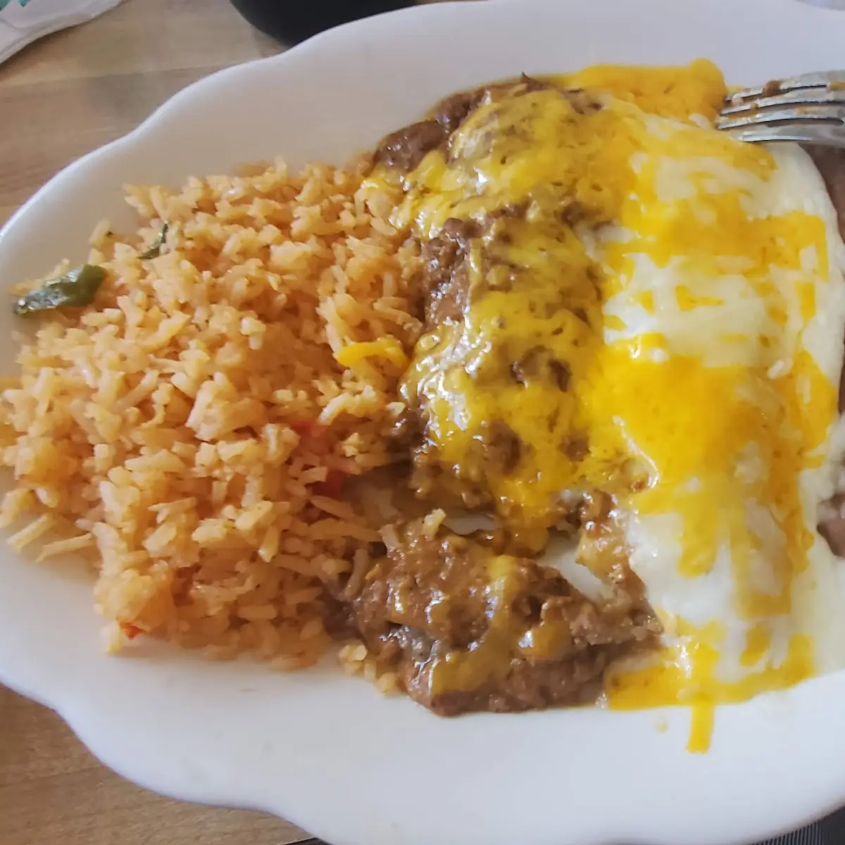 Beef Enchilada Plate