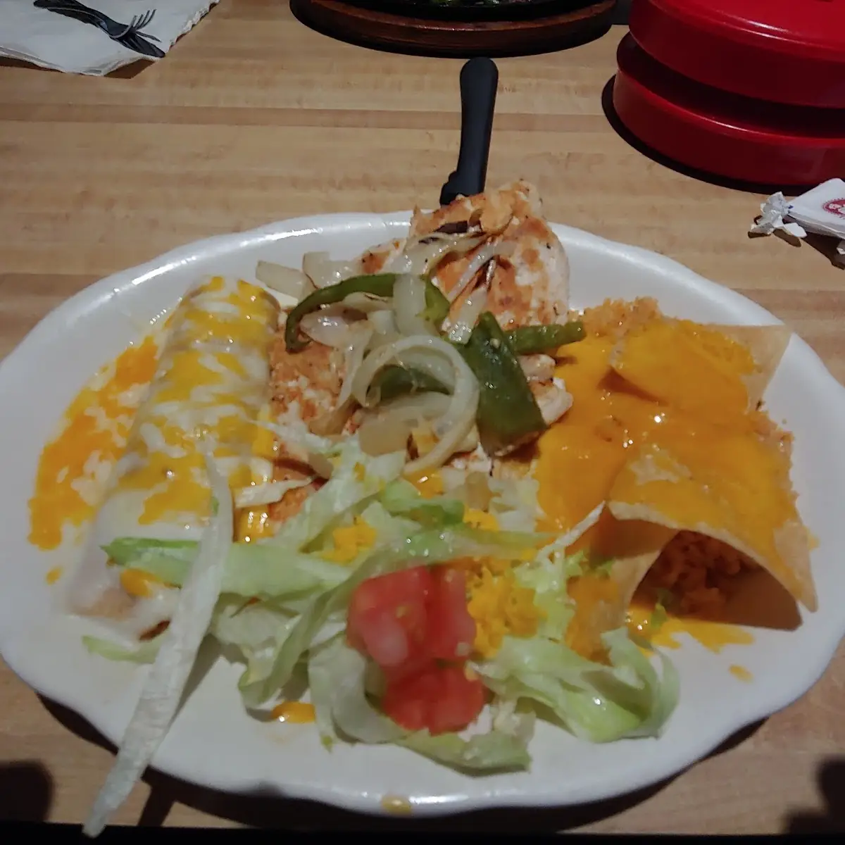 Grilled Chicken with Sour Cream Chicken Enchilada