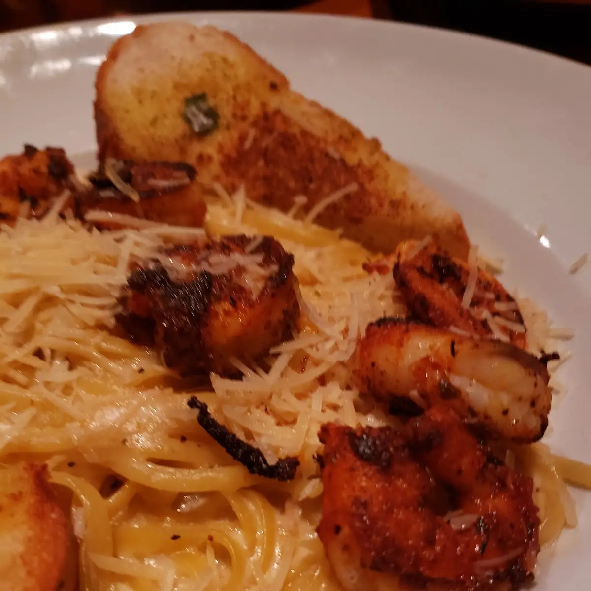 Blackened Shrimp Alfredo