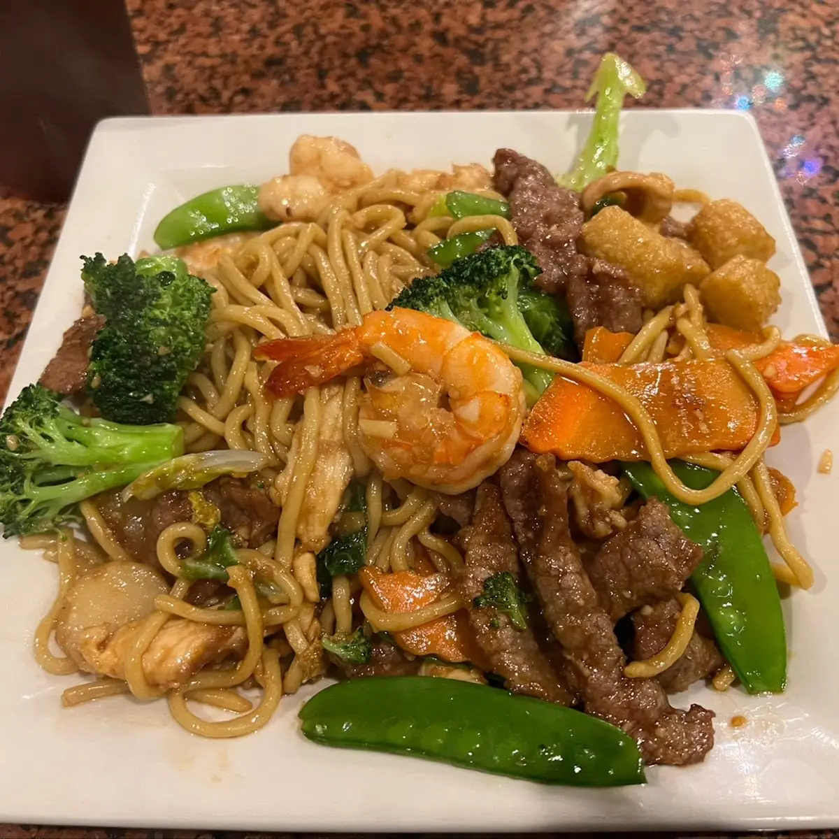 Combination Lo Mein Noodles