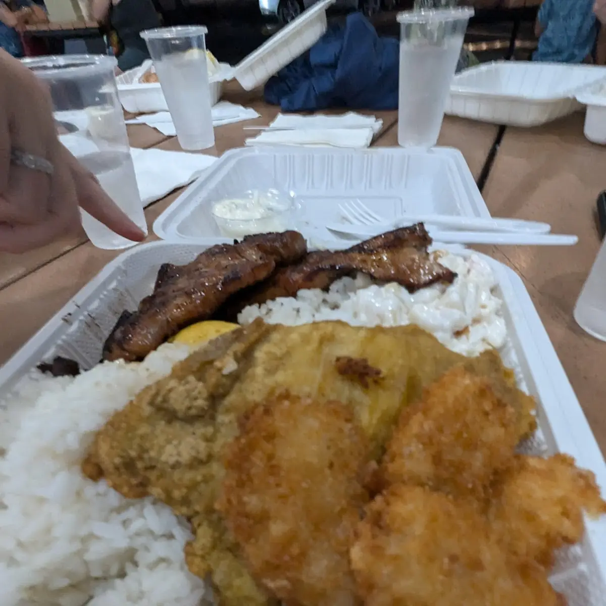 Seafood Combo with BBQ Chicken