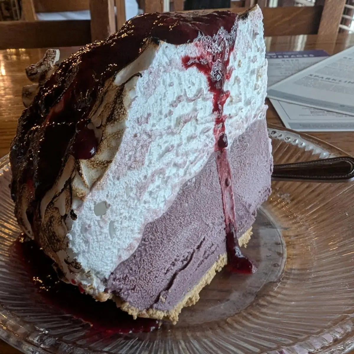 Signature Blackberry Ice Cream Pie