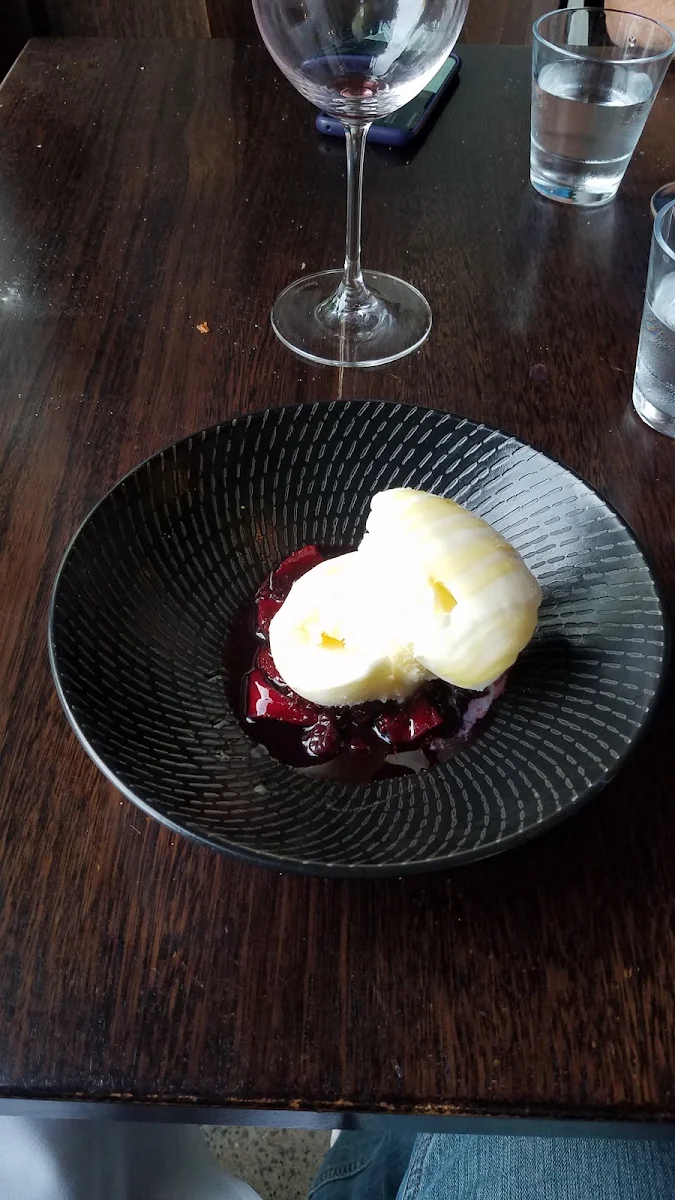 Gelato with Mixed Berry Compote, Verde Restaurant