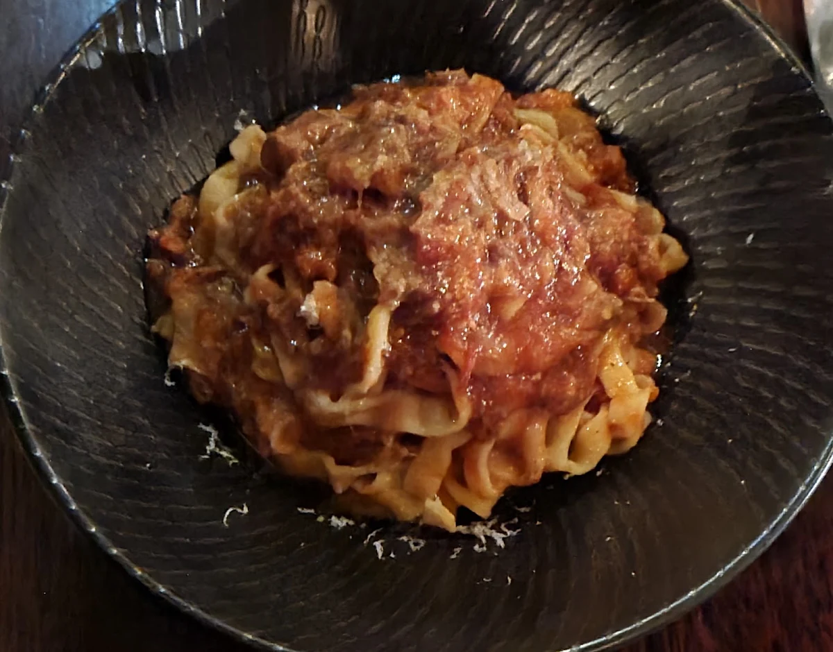 Veal Tagliatelle, Verde Restaurant