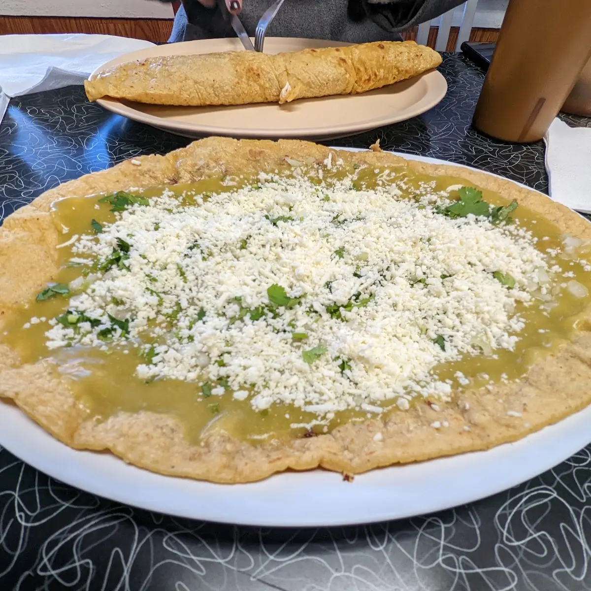 Huarache Sencillo Con Salsa Verde