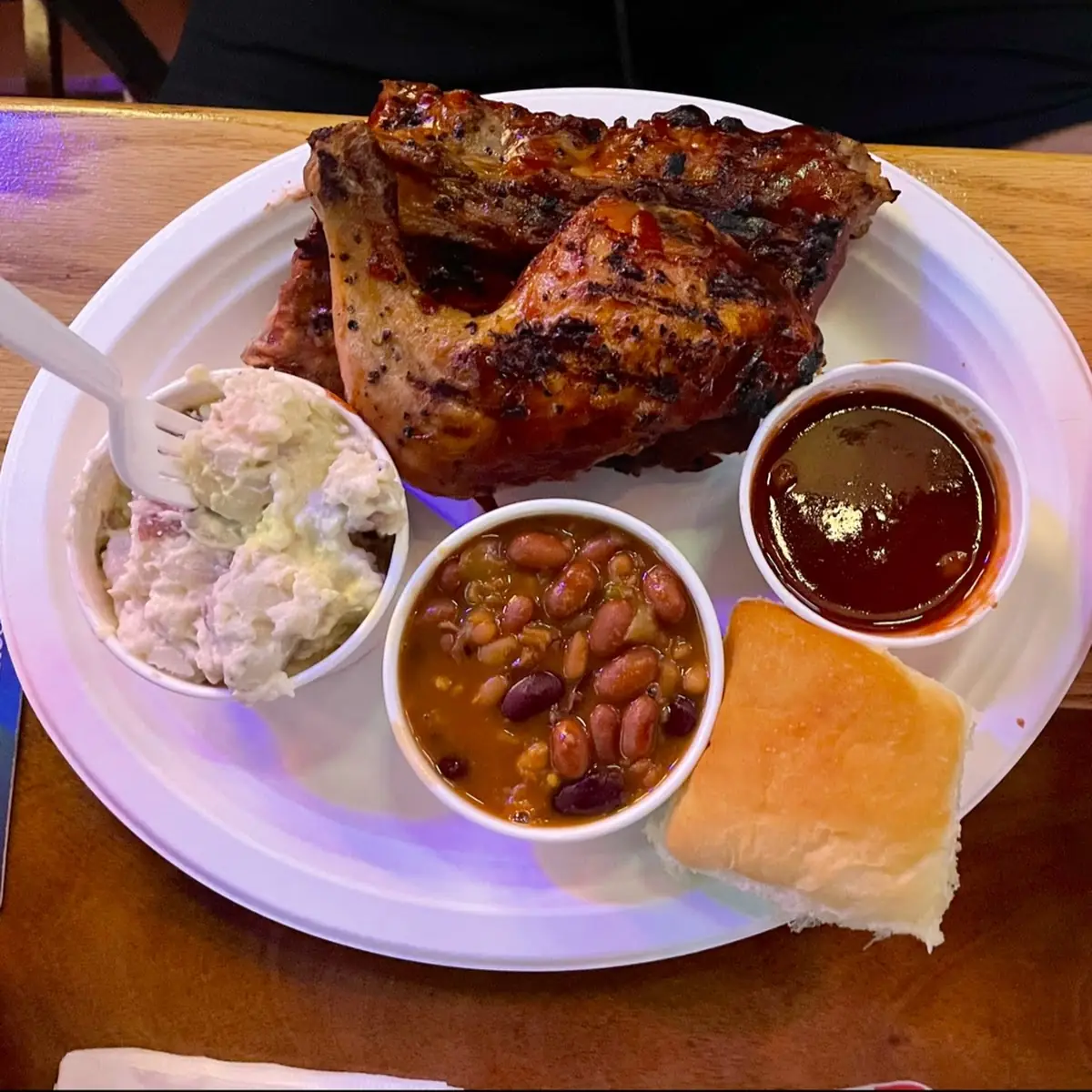 BBQ Chicken and Rib Combo