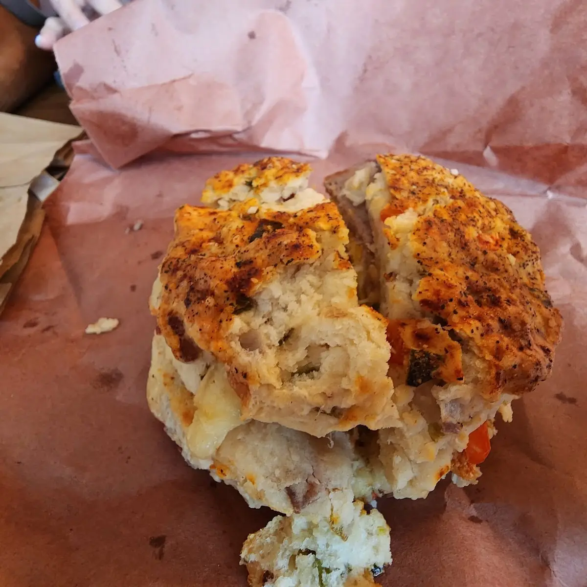 Bison Biscuit Breakfast Sandwich