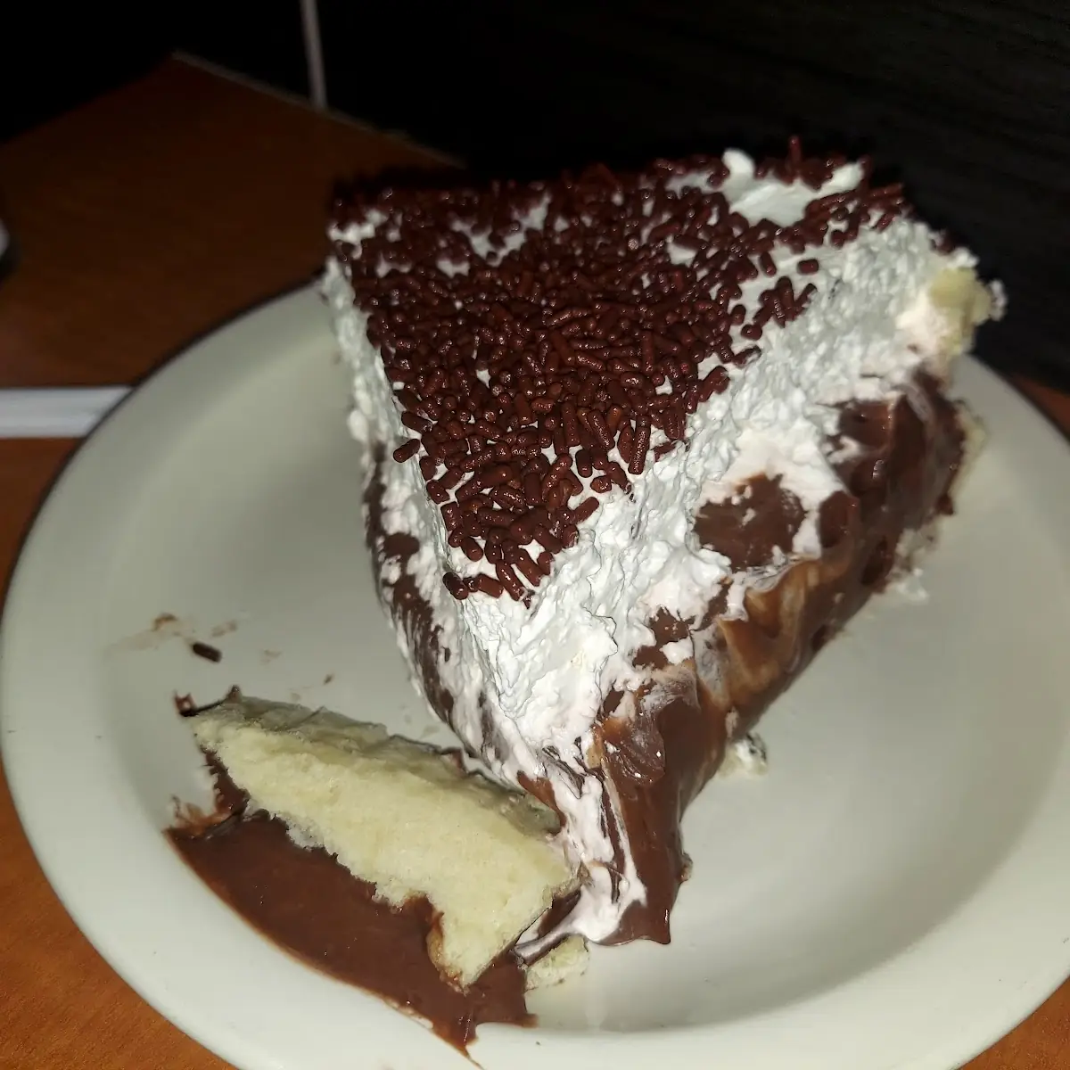 Chocolate Cream Pie Slice
