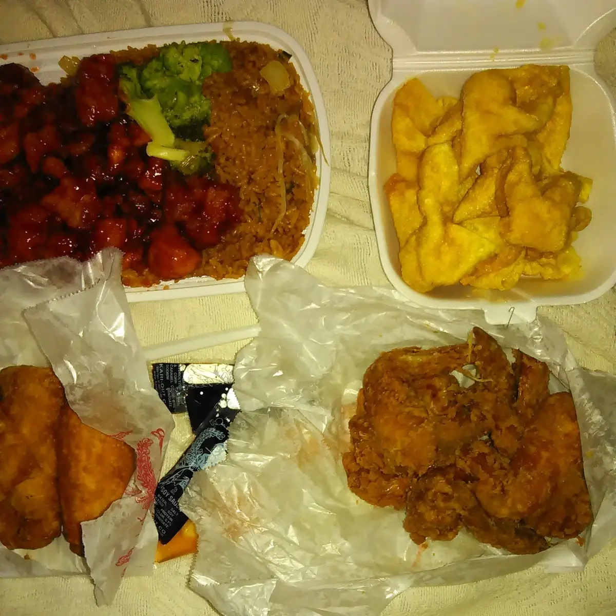 Egg Rolls and Crab Rangoons