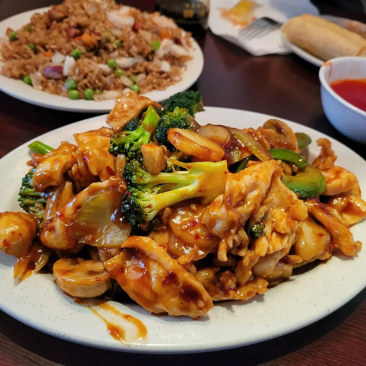 Garlic Chicken & Combination Fried Rice