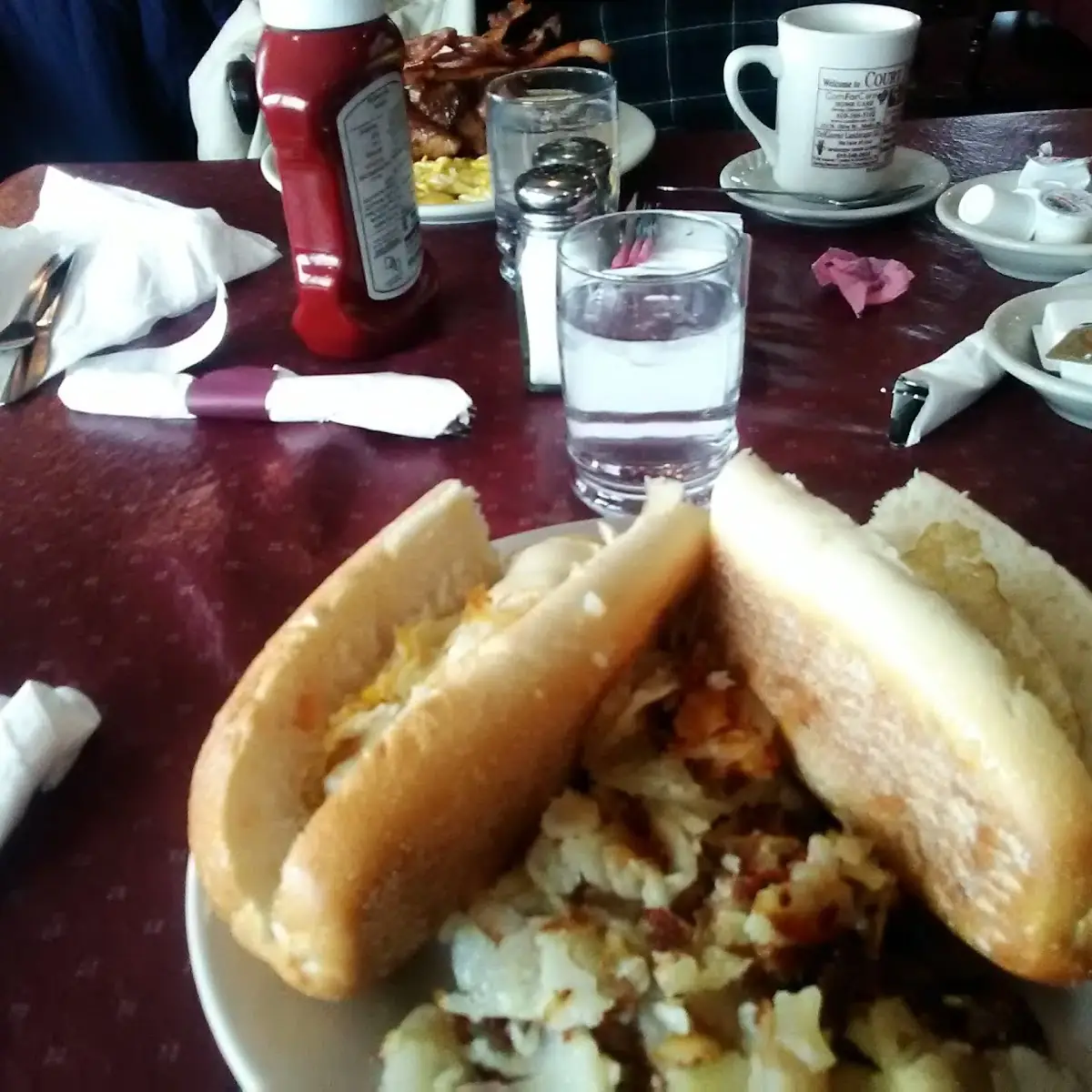 Bacon Egg and Cheese and Home Fries