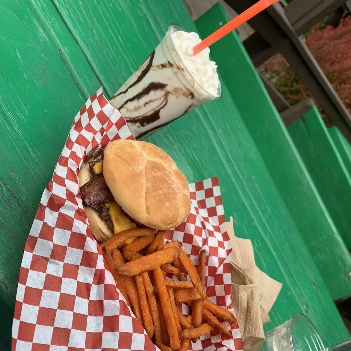 Bacon Cheeseburger & Sweet Potato Fry