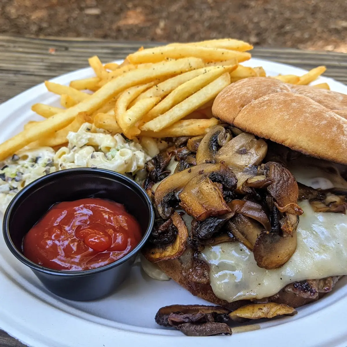 Mushroom Swiss Burger