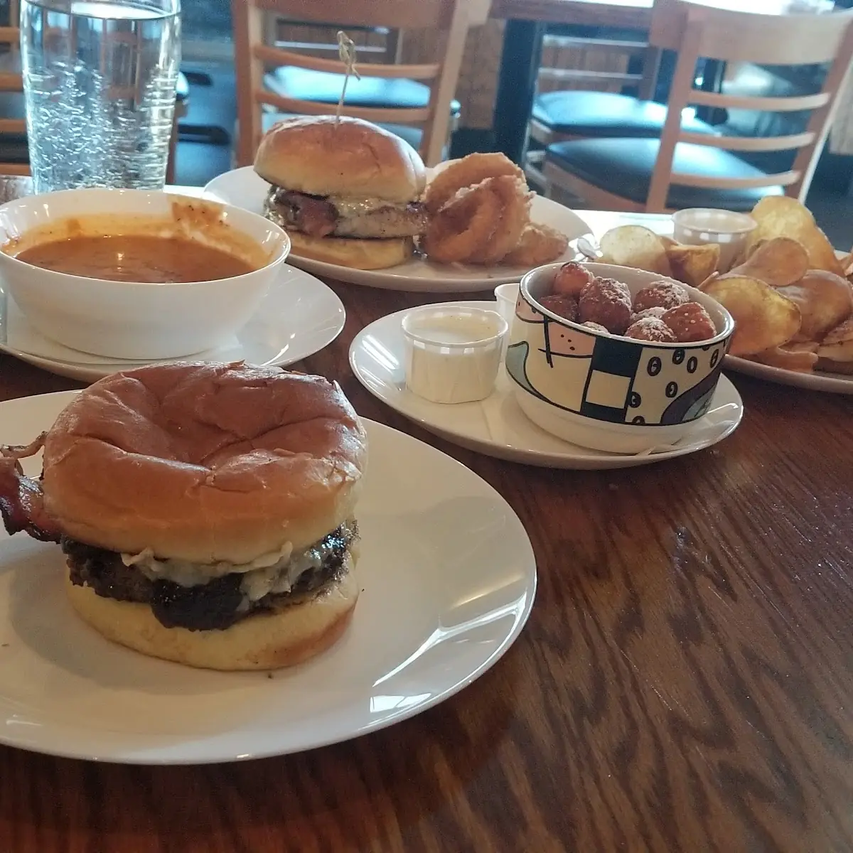 Inside Out Black and Bleu Burger