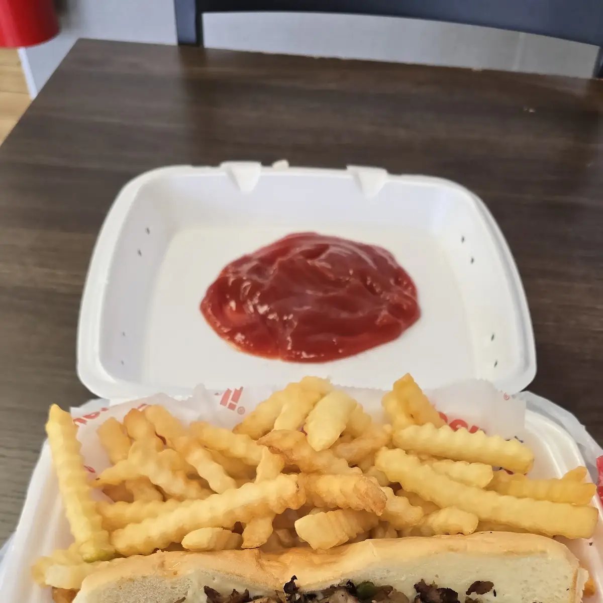 Philly Cheese Steak Sub with Fries