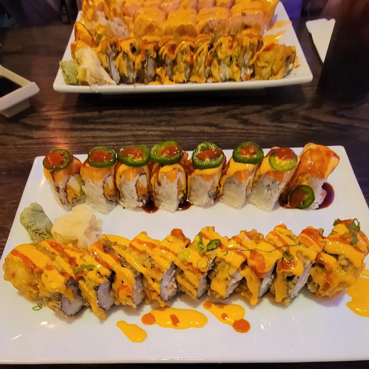 Angel Roll Calamari Dragon Roll Firecracker Roll