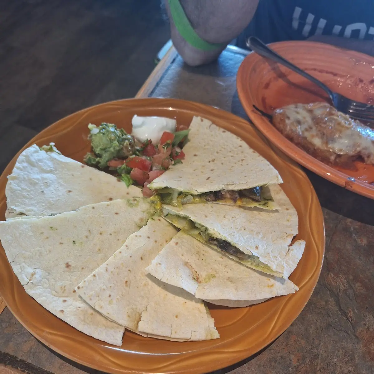 Shrimp Quesadilla Relleno in the Background