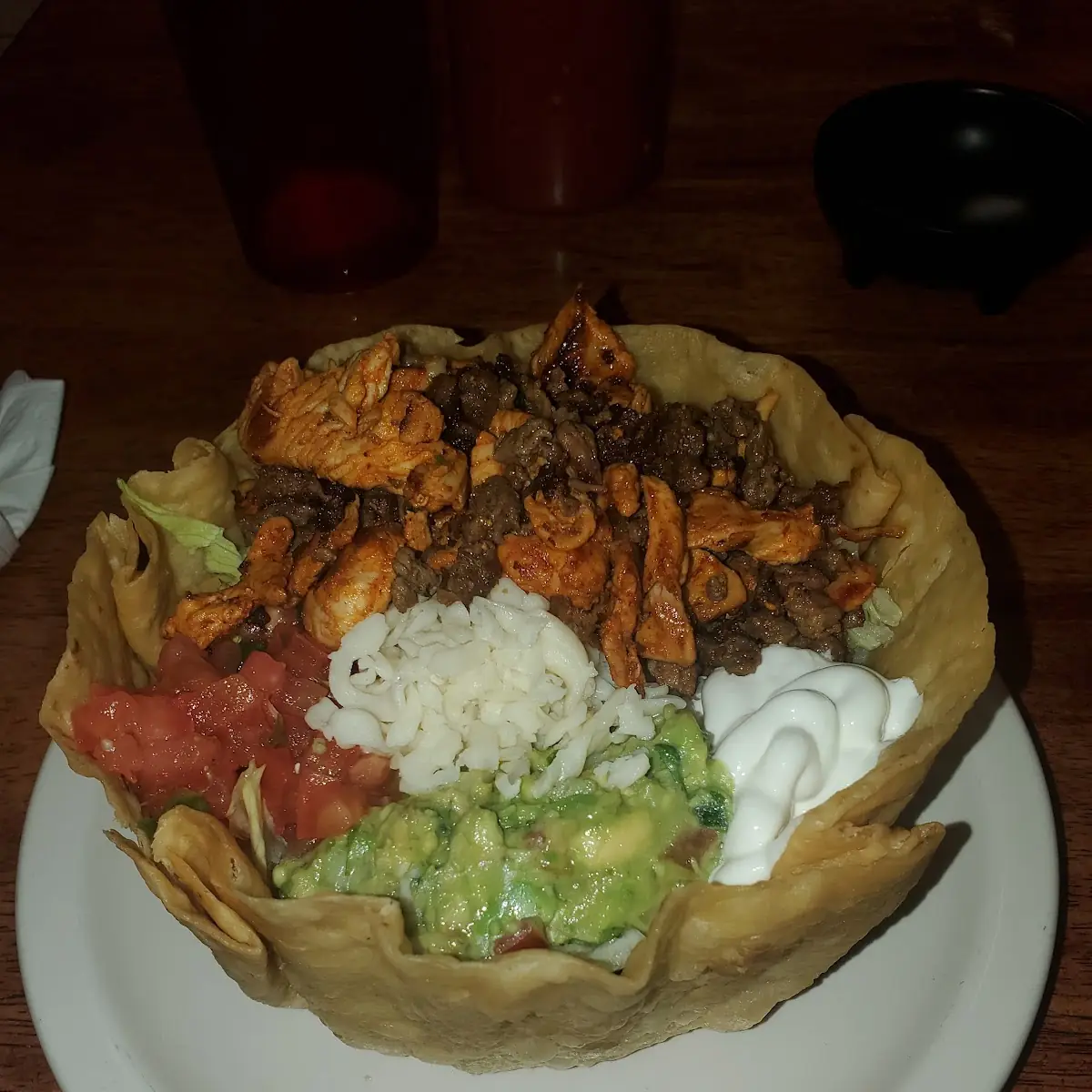 Chicken and Beef Taco Salad