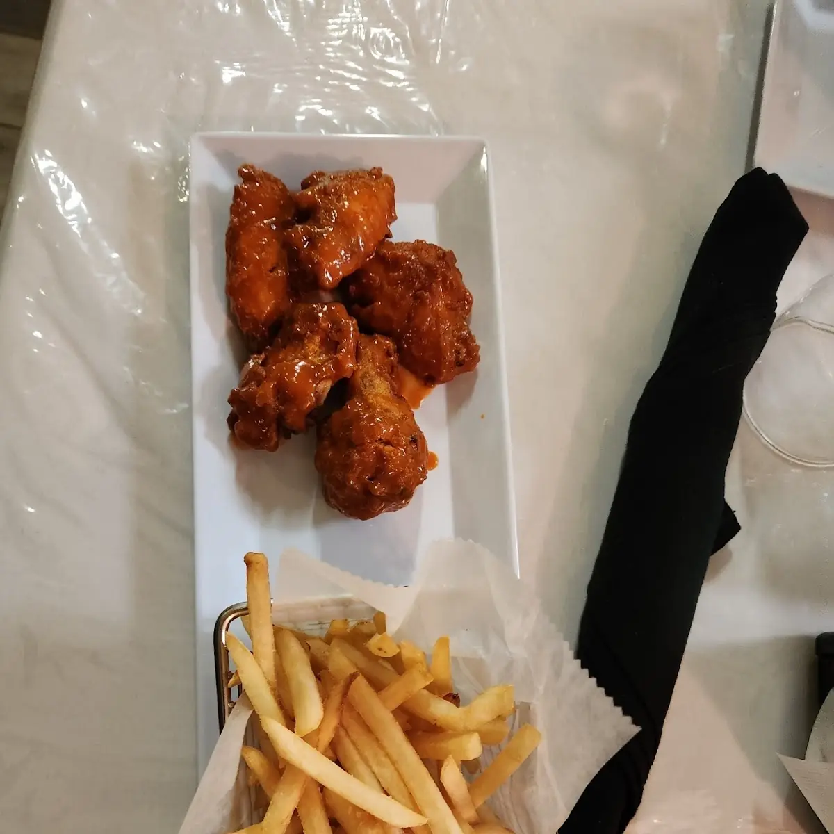 Buffalo Wings and Fries