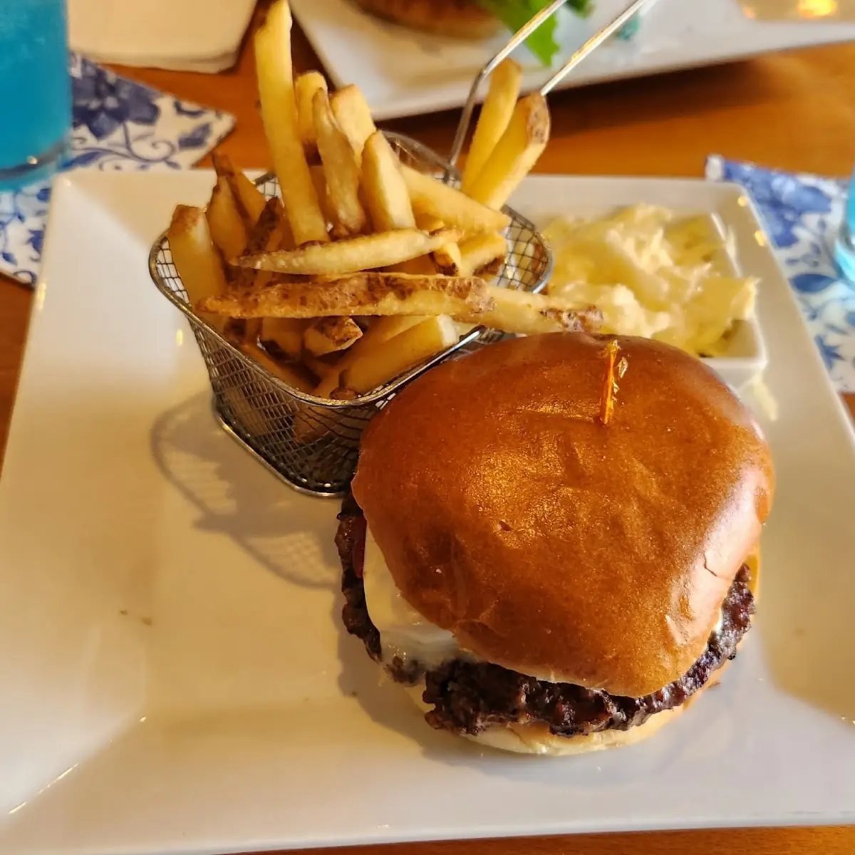 Bacon Cheeseburger and Fries