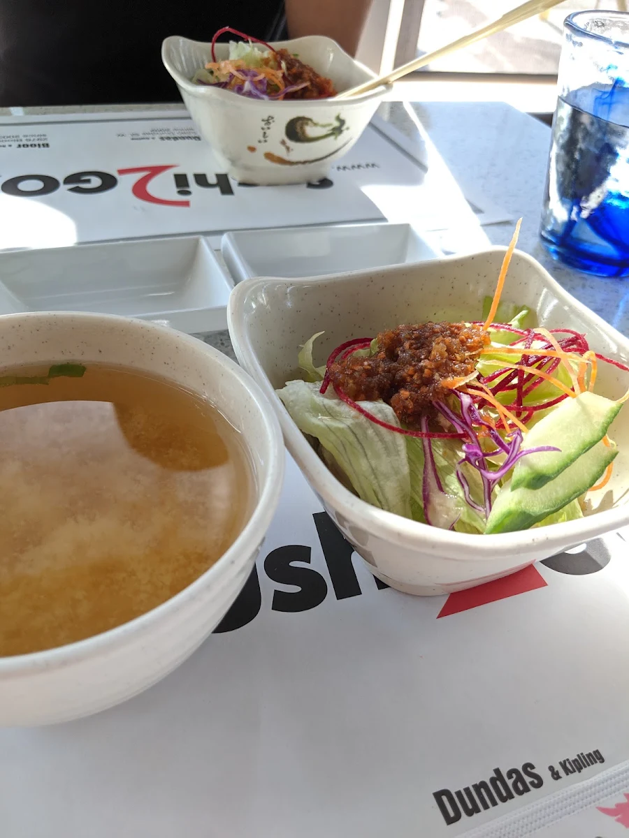 Miso Soup and Salad
