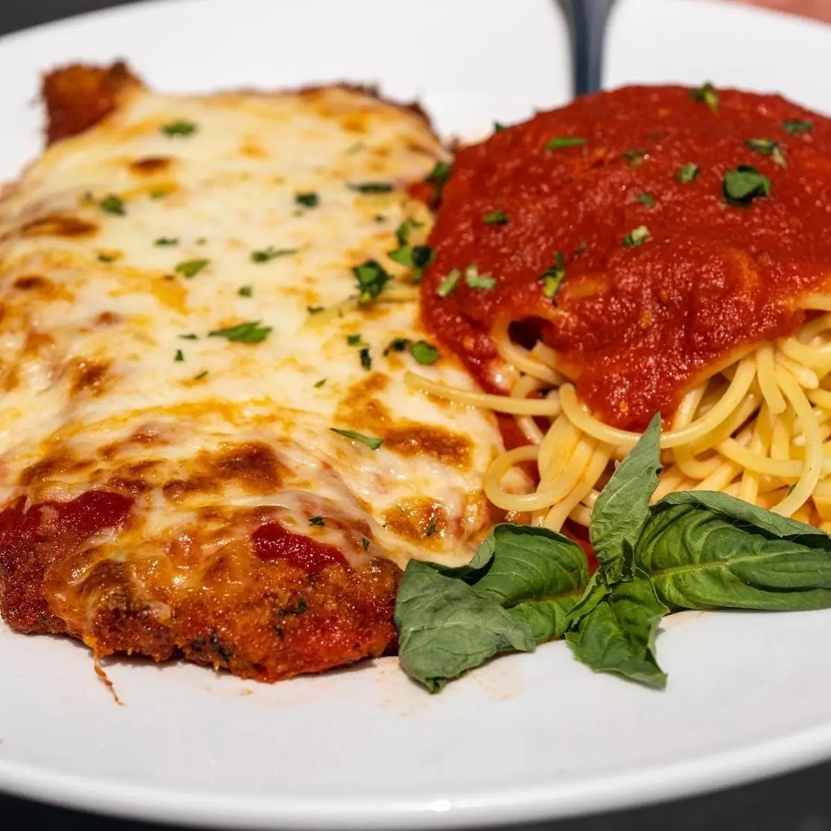 Chicken Parmesan with Spaghetti