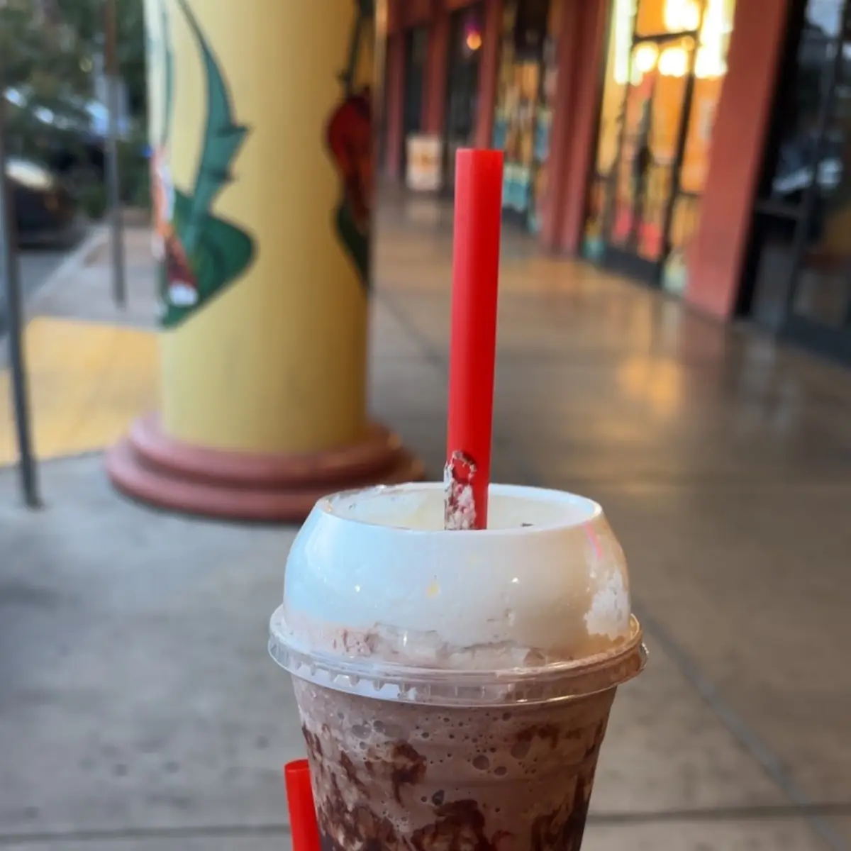 Strawberry Mango Smoothie and Chocolate Shake with Boba