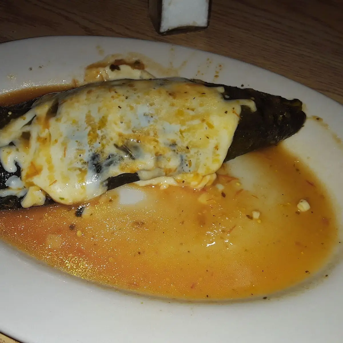 7. One Chili Relleno, One Taco with Rice and Beans
