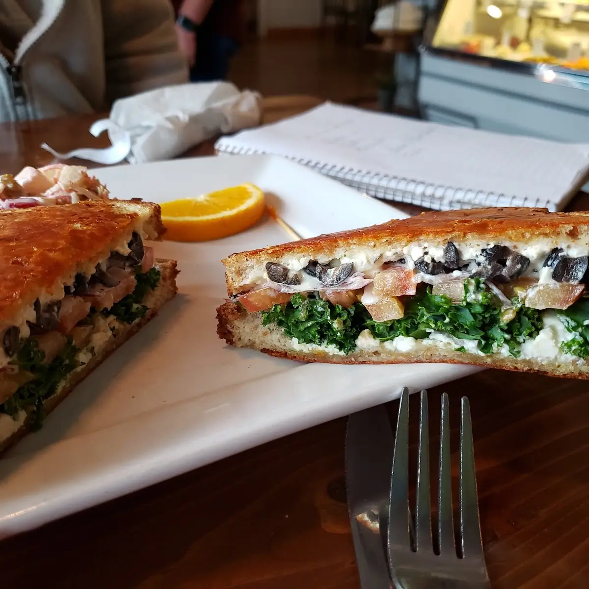 Mediterranean Grilled Cheese Sandwich
