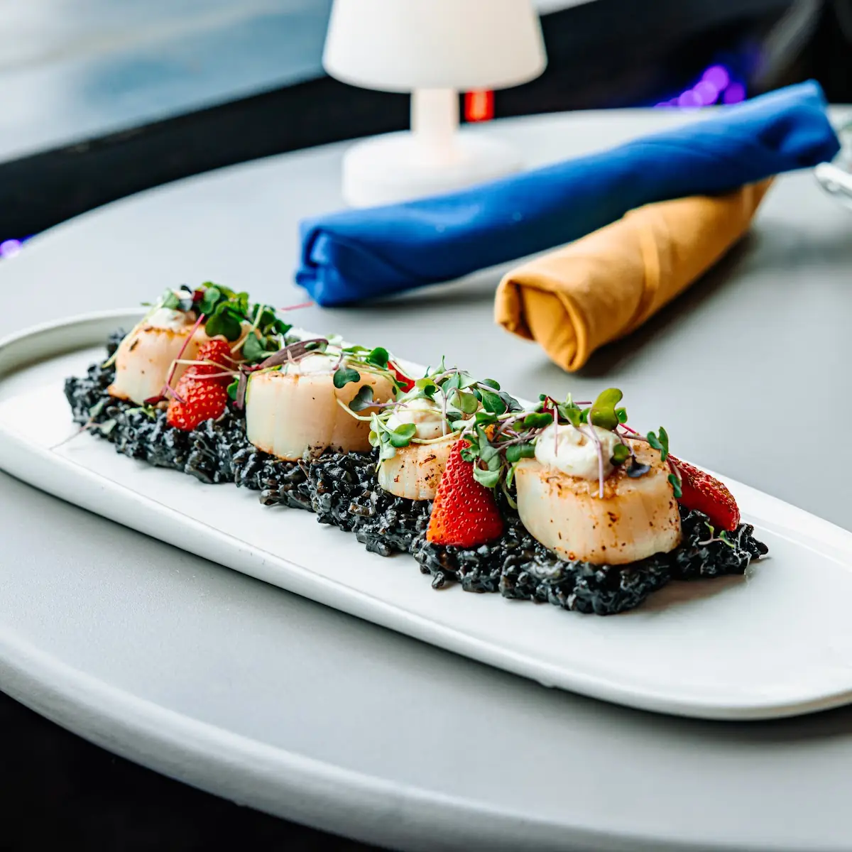 Sea Scallop & Squid Ink Risotto