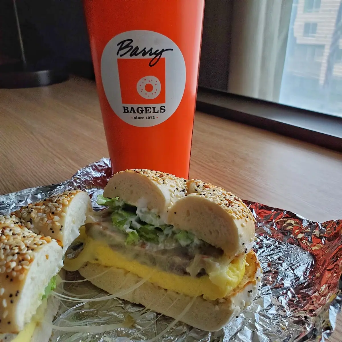 Egglet Everything Bagel with Sausage