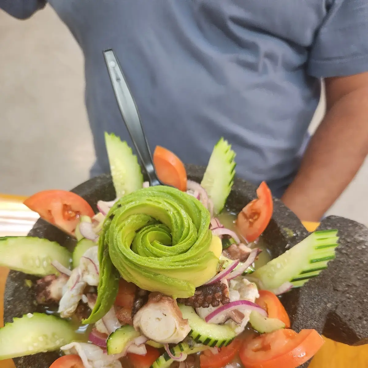 Aguachile Verde Con Pulpo