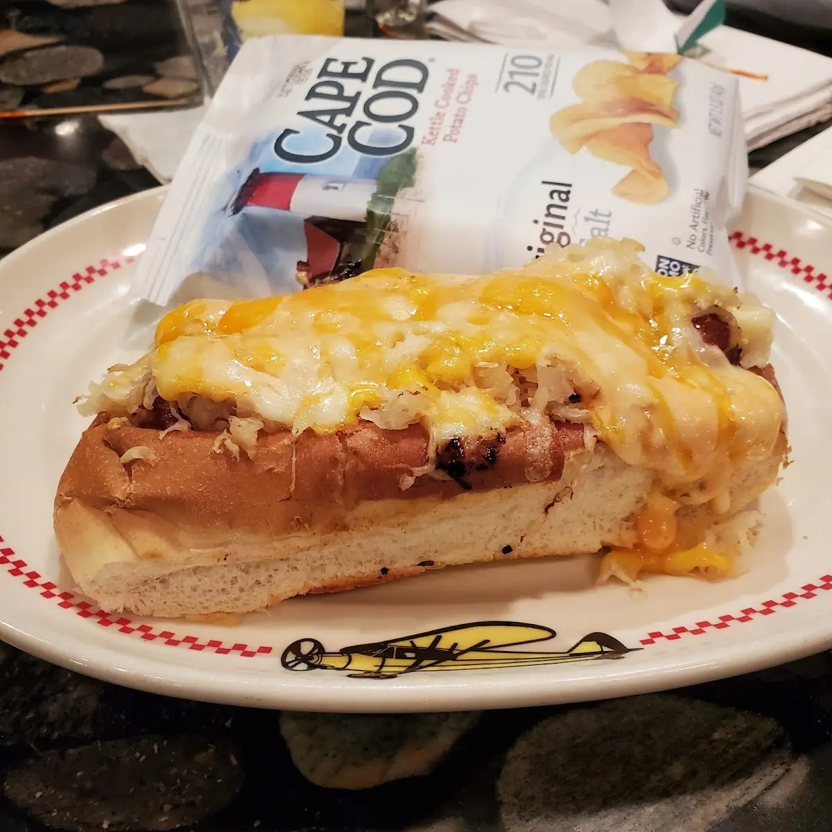 Hot Dog with Sauerkraut