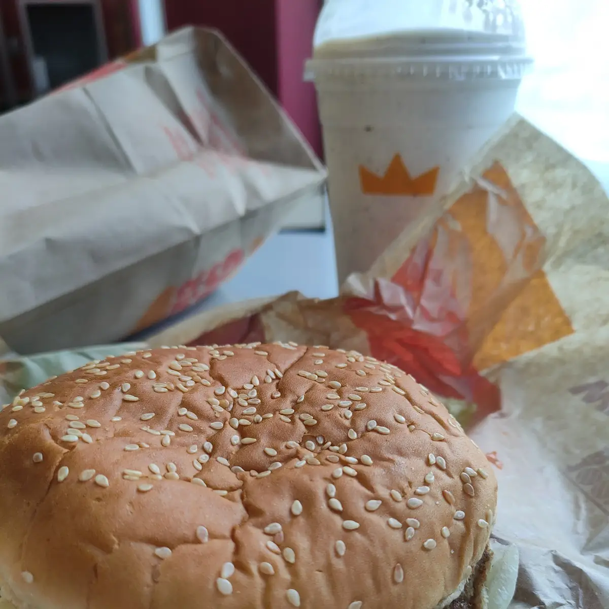 Whopper w Oreo Shake
