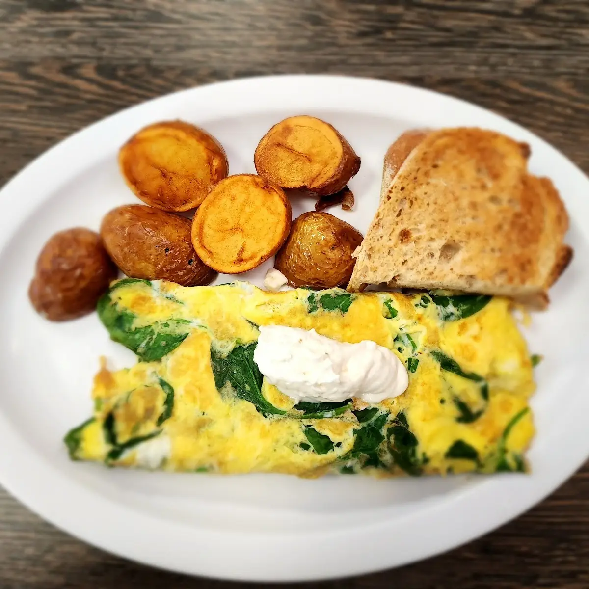 Spinach and Feta Omelette