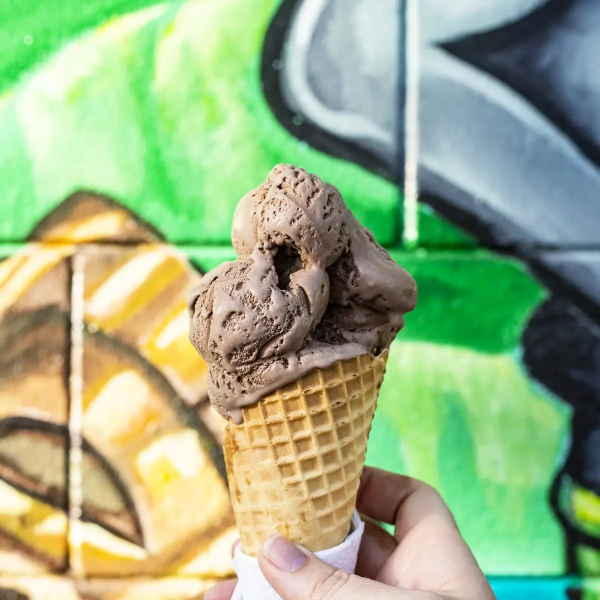 Chocolate Ice Cream Cone