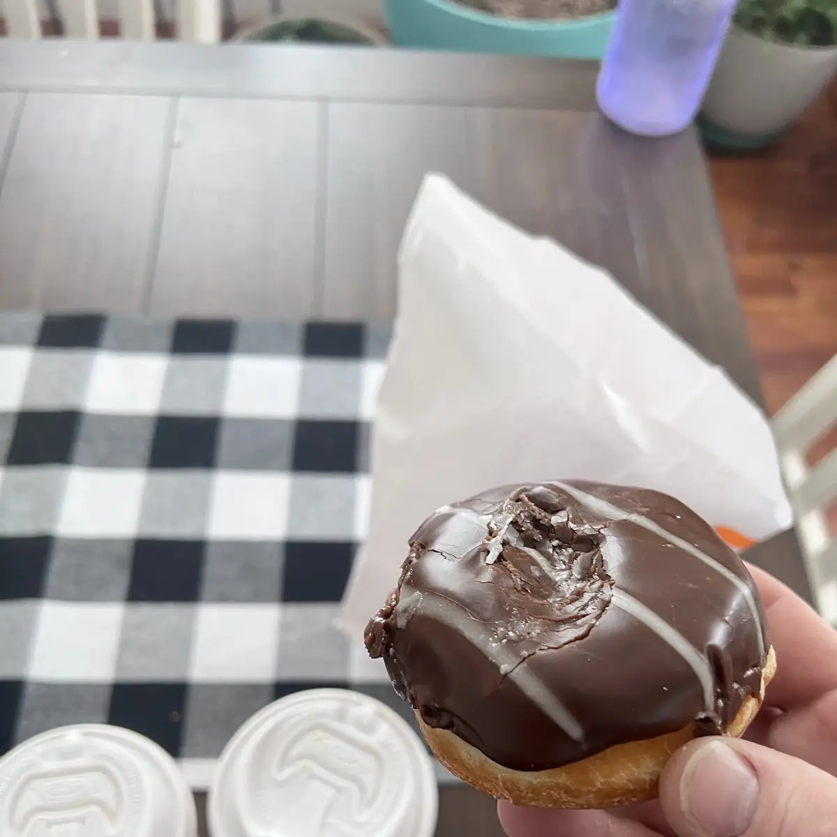 Frosted Vanilla Creme Donut