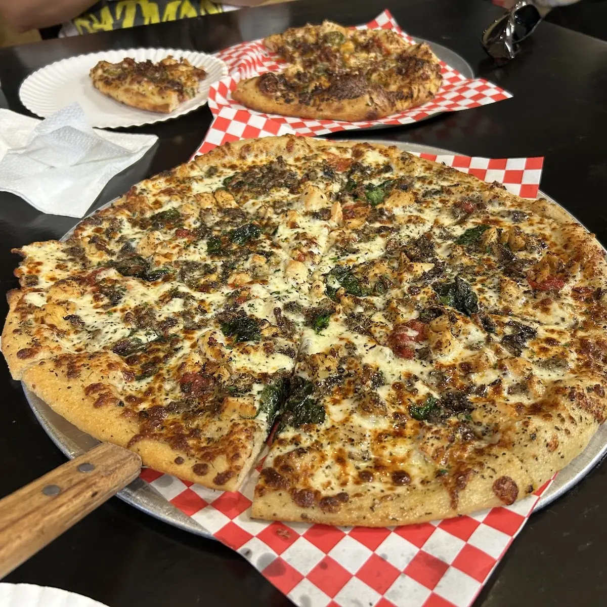 Spinach Chicken Pizza