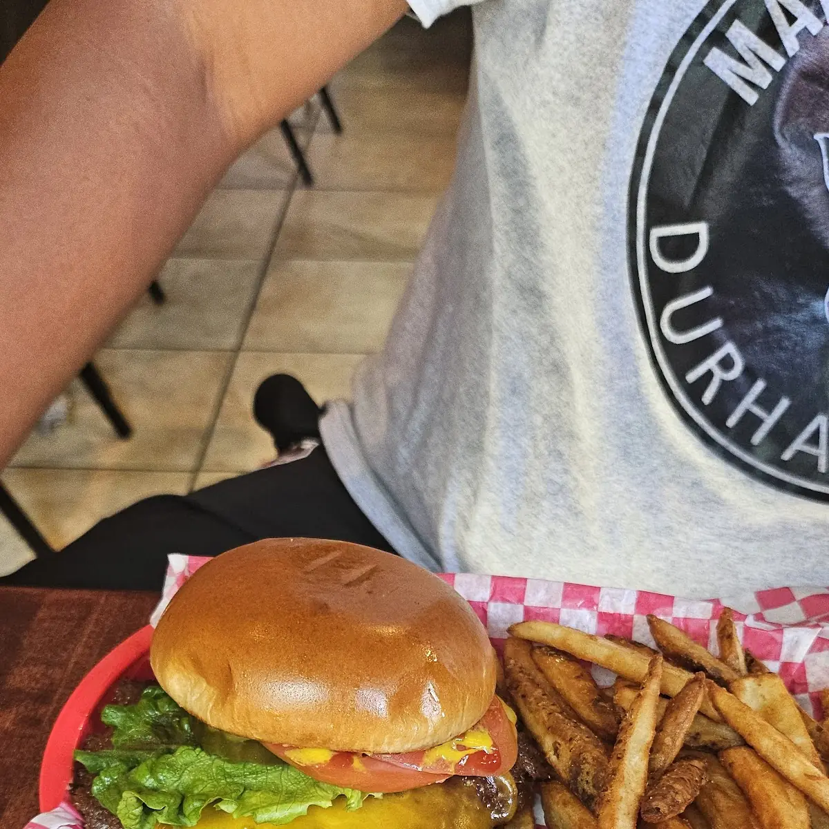 Smash Burger and Fries