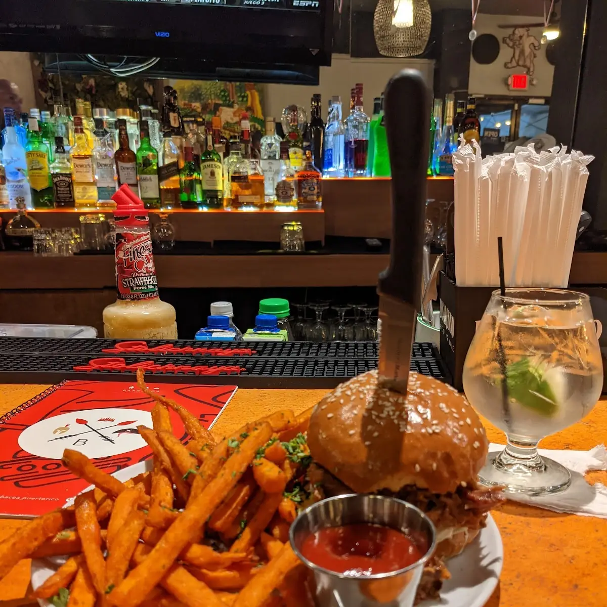 Pulled Pork Sandwich w Sweet Potato Fries