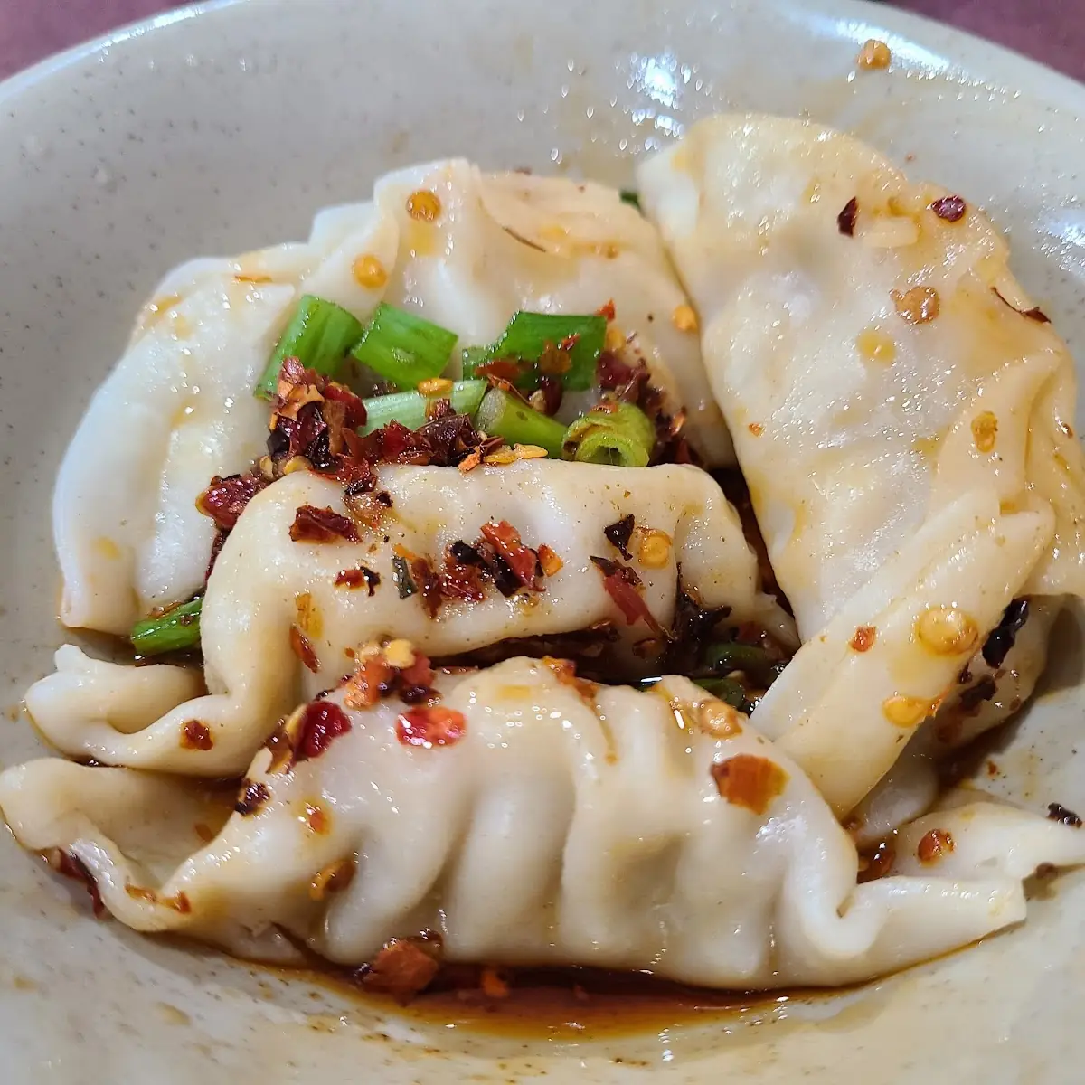 Chile Sauce Chicken Dumplings