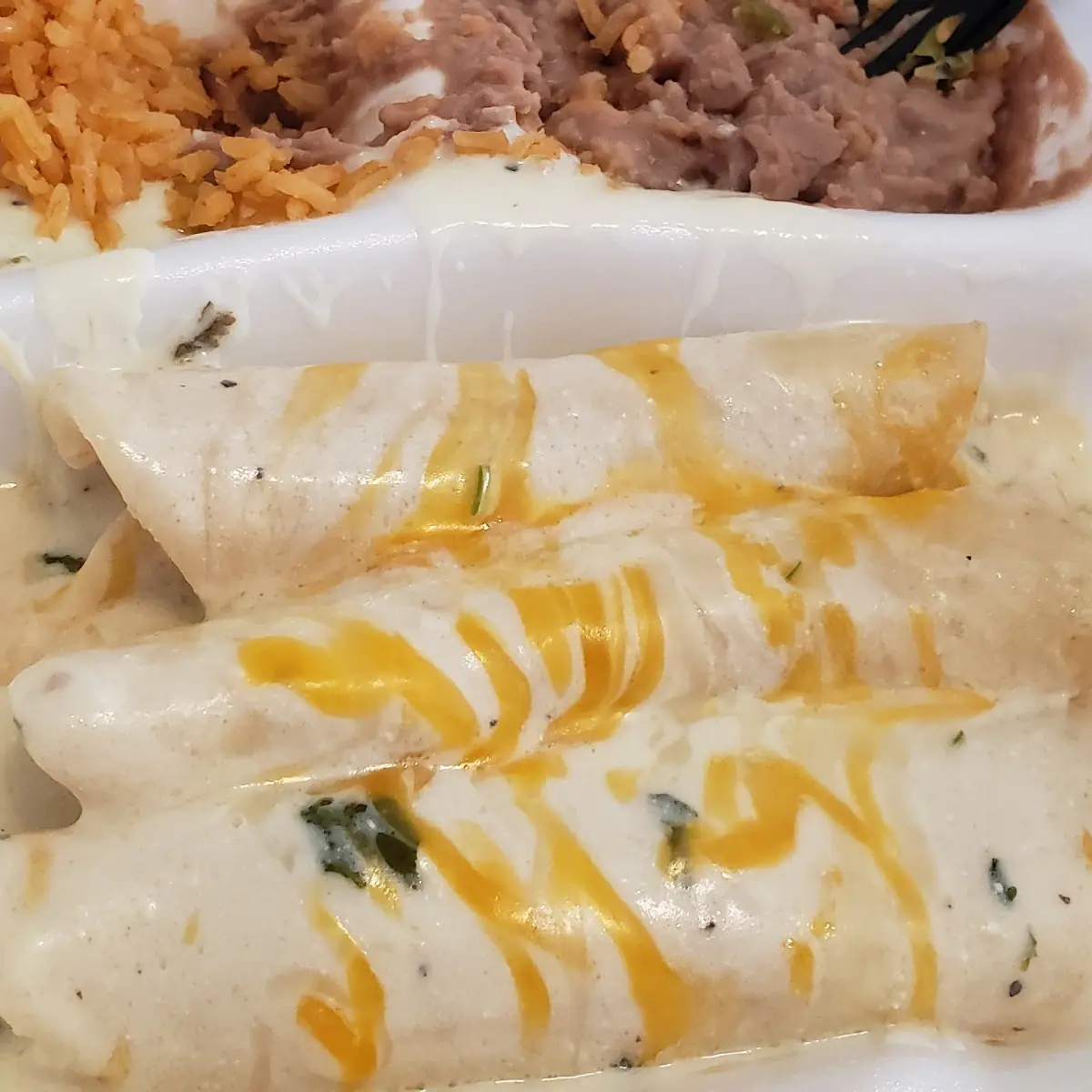 Sour Cream Chicken Enchiladas