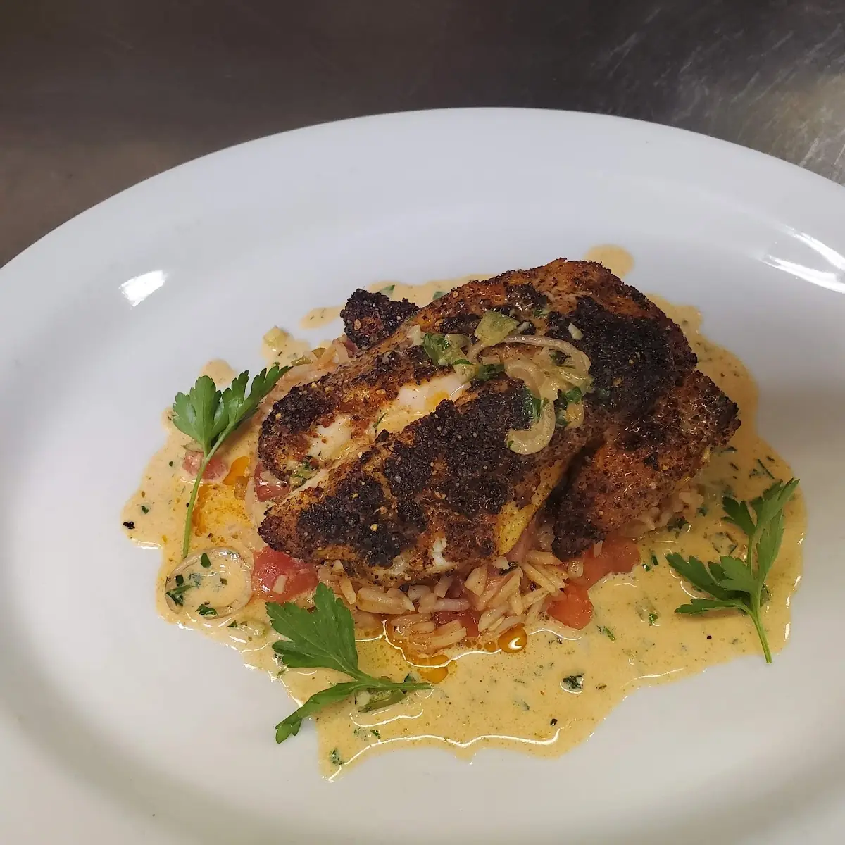 Hickory Grilled Gulf Black Grouper