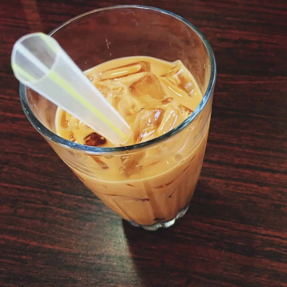 Thai Iced Tea with Boba