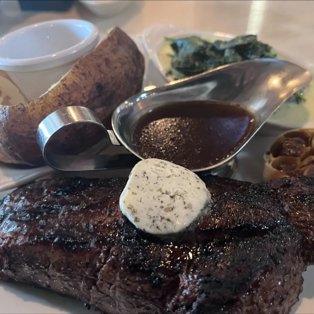 NY Strip with Baked Potato