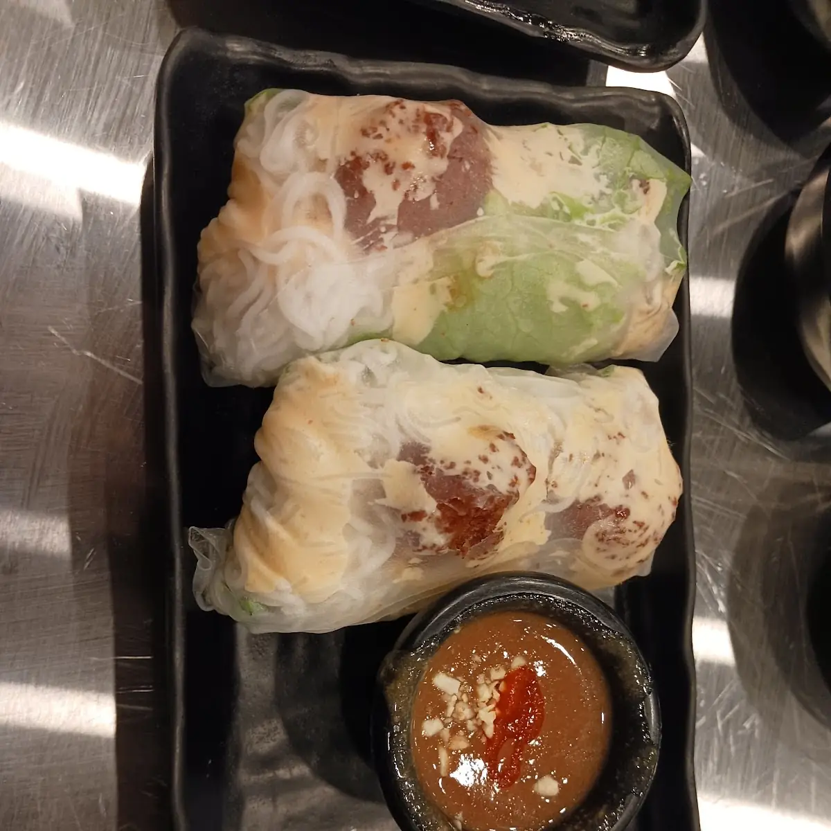 Spring Rolls with Peanut Dipping Sauce